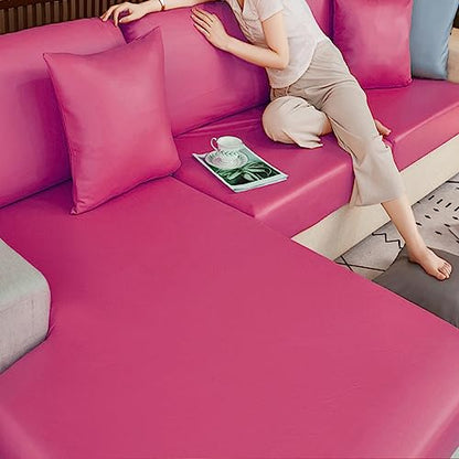 Large Soft Vinyl Upholstery Leather Fabric 1 Yard 56.3x36inch, 0.8mm Thick Texture Faux Leather Sheets, for Upholstery Crafts, Sofa, Car Seat, Handbag, Earrings, Hair Bows, DIY Crafts(Rose red) - color: Rose Red