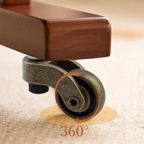 Small Brass Caster Wheels, 360 Degree Rotation, 1 Inch-4Pcs - style: Bronze