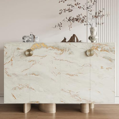 VEELIKE 118''x32'' Wide Matte Gold Beige Marble Contact Paper for Countertops Waterproof Marble Wallpaper Peel and Stick Countertops for Kitchen Bathroom Removable Self Adhesive Countertop Covering - size: 32" x 118"
