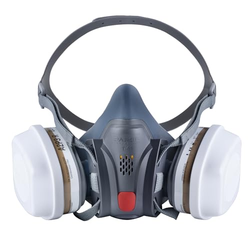 Parcil Distribution Full Face Respirator with Filter - color: Charcoal