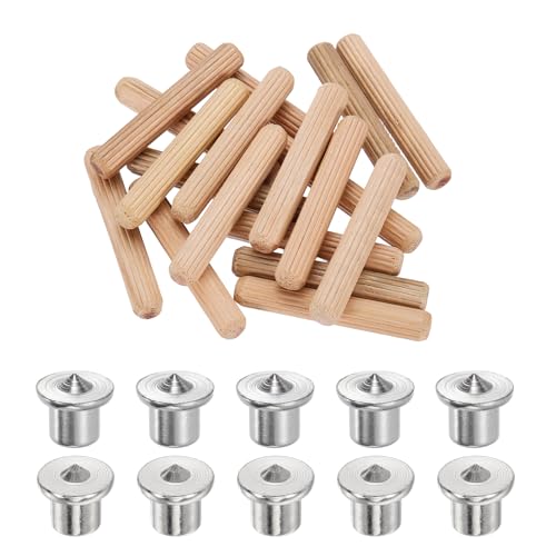 uxcell 150Pcs Wood Dowel Pins, 5/16" x 1 31/32" Wooden Dowel Rods - size: 5/16" x 1 31/32"