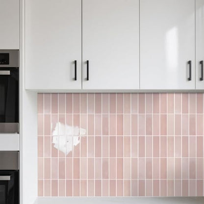 Alwayspon 12×12inch×10Pcs 2.5mm Thick Version Pink Marble Style 3D Vinyl Backsplash Tiles, Self-Adhesive Peel and Stick Wall Tile Stickers Stick on Subway Tiles for Kitchen Bathroom Wall - color: Pink
