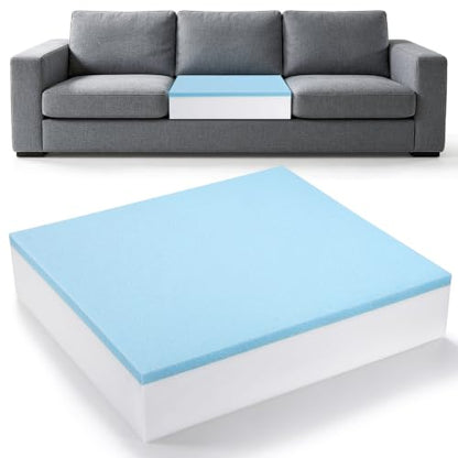 Couch Cushion Replacement, Dual-Layer Foam Cushions for Chairs, 26x24x6in - color: 1pcs - 6"x24"x26" - Dual-layer