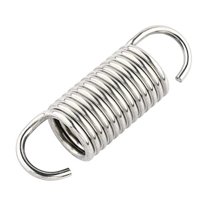 2-1/2 inch Stainless Steel Furniture Replacement Springs for Recliner Sofa Bed Rollaway Bed Trundle Bed White- Set of 8
