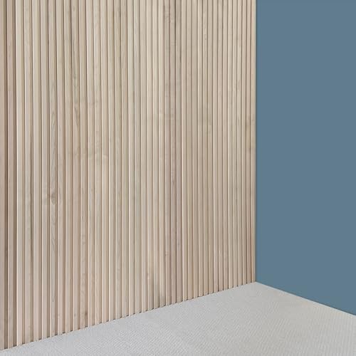 4-Pack Real Wood Slat Wall Panels, 3/4" x 5-1/2" x 72", Solid American Hardwood, The Millwork Outlet (Maple, 72") - color: Maple, size: 72"