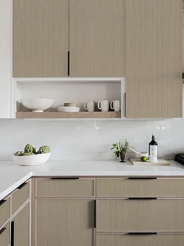 Heroad Oak Wood Contact Paper for Cabinets Countertops Drawers Table Desk Wood Wallpaper Modern Wood Grain Contact Paper Self Adhesive Removable Vinyl Rolls 17.7" x 78.7" - color: Light Oak Wood, size: 17.7" x 78.7"