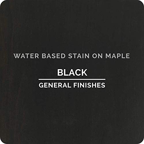 General Finishes Water Based Wood Stain, 1 Gallon, Black - color: Black, size: 1 Gallon