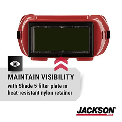 Jackson Safety WS Series Retro Safety Goggles - color: Iruv Shade 5, size: One Size, style: Fixed
