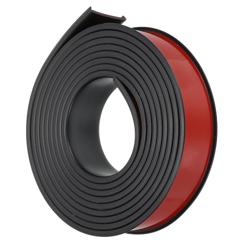PATIKIL TPE U-Shape Edge Banding, 1-1/4 Inch x 9.8ft Self Adhesive Flexible Veneer Edging Trim Furniture Edge Protector for Shelf Cabinet Table Repair Restoration, Black - size: 9.8Ft x 1.26"
