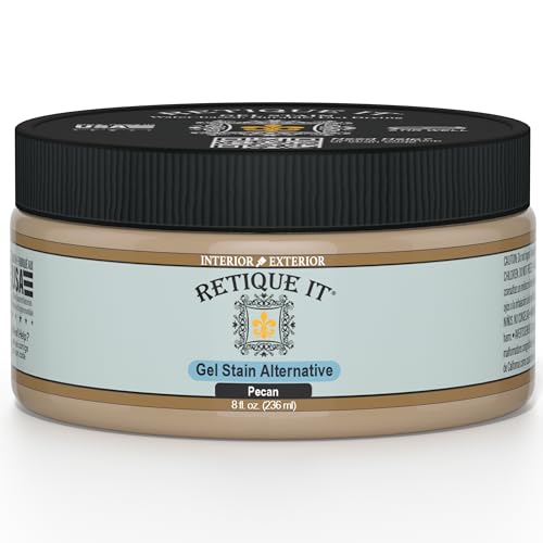 Retique It Water-Based Gel Stains (8oz, Pecan) - color: 60 Pecan, size: 8oz Stain