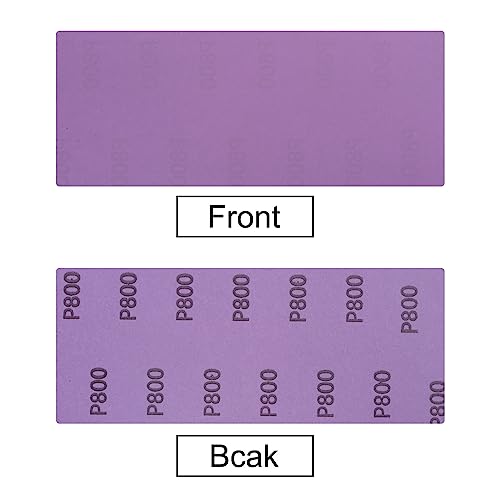 uxcell 10Pcs Sanding Sheets 800 Grit 9"x3.7" Aluminum Oxide Sandpapers - style: 800 Grit