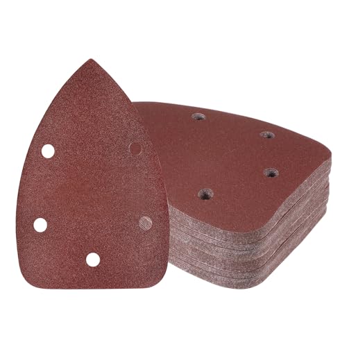 50pcs Mouse Sander Detail Sandpaper 150Grit 3.5"x5.5" Triangle - size: 150 grit