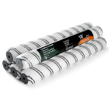 Microfiber Paint Roller 18 Inch, 3/8 Inch Nap, 5 Pack - size: 18 inch paint roller 5 pack