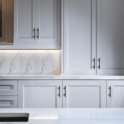 HOME EDIT Matte Black Pulls Cabinet Handles 3-1/2 Inch 10 Pack - color: Matt Black, size: 3-1/2 In Hole Center