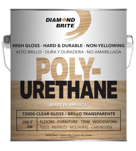 Diamond Brite Interior Polyurethane, Clear Gloss, 1 Gallon, 71000-1 - color: Gloss, size: 1 Gallon (Pack of 1)