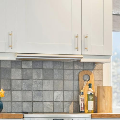 HOME EDIT 5 inch Cabinet Handles, 10 Pack Kitchen Cabinet Handles Brushed Nickel and Gold Drawer Pulls Zinc Alloy Square Bar Kitchen Pulls - color: Brushed Nickel and Gold, size: 5 Inch Hole Center