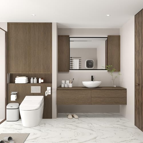 JSEVEM Brown Wood Grain Contact Paper Walnut Peel and Stick Wallpaper Removable Waterproof Vinyl Wrap Thick Self Adhesive Wall Paper for Countertops Cabinets Shelf Furniture 31"×157" - color: Gray/Brown, size: 31" x 157"