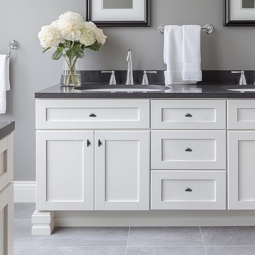 HOME EDIT Matte Black Pulls Cabinet Handles Single Hole 10 Pack - color: Matt Black, size: Single Hole