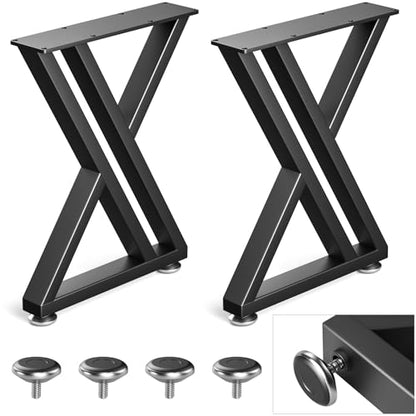 16" Metal Coffee Table Legs, Y-Type Set of 2, 40 cm H x 30 cm W - size: 16" Y-Type (Standard)