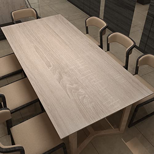 Boobest Large Size Wood Contact Paper 48"x354" Light Oak Wood Wallpaper - color: Gray, size: 48" x 354.3"