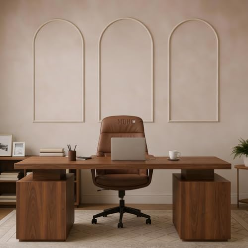 Colingmill 3 Set 23 x 50 Inch Arch Wall Molding Kit Peel Stick wall Panels - size: 24 x 50 Inch, style: Stylish Style