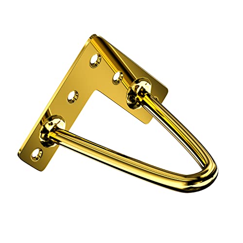 Osring 3 Inch Hairpin Legs 3/8" Dia 2 Rods, Gold Furniture Table Feet 4pcs - color: Gold, size: 3 Inch