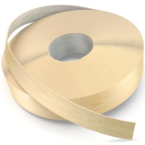 YANYE Oak Edge Banding, 3/4 inch x 50ft roll of Veneer Real Wood Edge Banding Pre-glued Flexible, Tape Banding - color: Oak, size: 3/4"x 50ft
