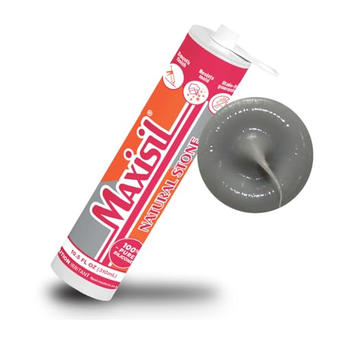 Maxisil Natural Stone Silicone Sealant 10.4 oz - N15 Grey, RDX1001G - color: N15 Grey
