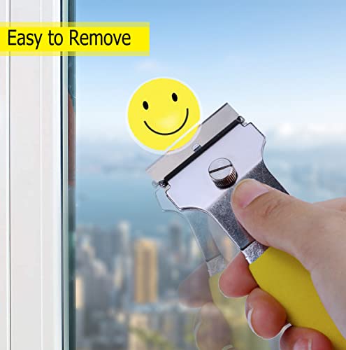 Multi-Purpose Scraper Tool 2 Pack – Metal Razor Blade Scraper Set with 10 Extra Blades, Non Scratch Scraper for Glass Stove Top, Paint Removal, Caulk Remover, Sticker Decal Adhesive Spealloy - size: Small