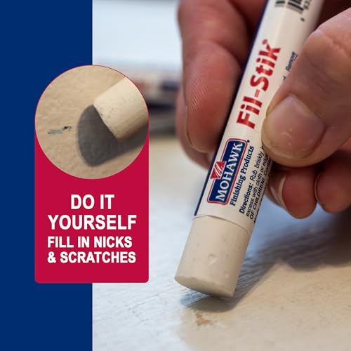 Mohawk Fil-Stik Wax Putty Stick for Wood Repair, White III M230-0294, 1 Count - color: White III
