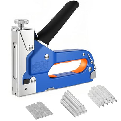 Heavy Duty Staple Gun 3 in 1 Upholstery Staple Guns with Tail Remover 1200 Staples Fabric Stapler Gun for Wood Crafts DIY Decoration