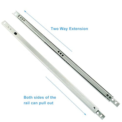 15.7 Inch Drawer Slides, 2pcs, Metal Ball Bearing - size: 15.7"