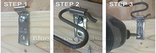 B.C. Upholstery Zig Zag Spring Repair Clip Bracket Kit - 2 Pack - size: Quantity: 2 Kits