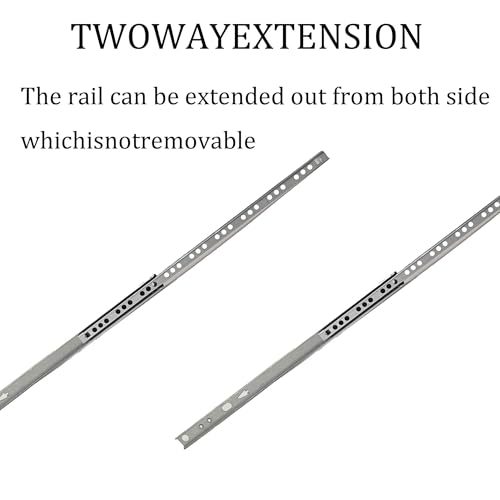 Metal Drawer Slides, 2Pcs Ball Bearing Drawer Slide Rails, Full Extension Side Mount Track, Smooth Quiet Glide for Cabinet, Kitchen, Dresser, File Cabinet, Heavy Duty Drawer Hardware 310mm - size: 310mm