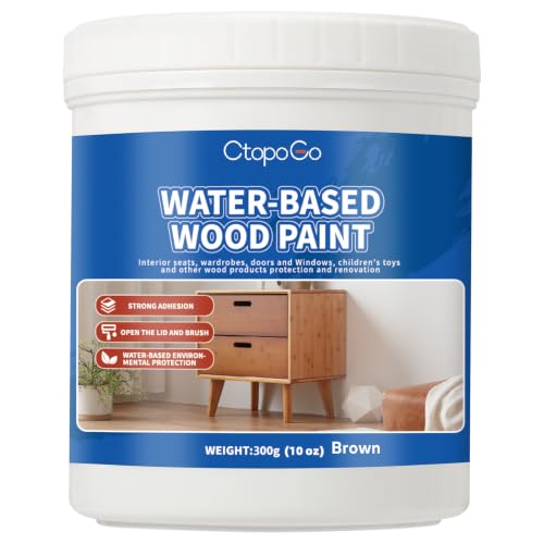 Wood Furniture Paint, Chocolate Brown, 10 fl oz - color: Chocolate Brown, size: 10 Fl Oz (Pack of 1)