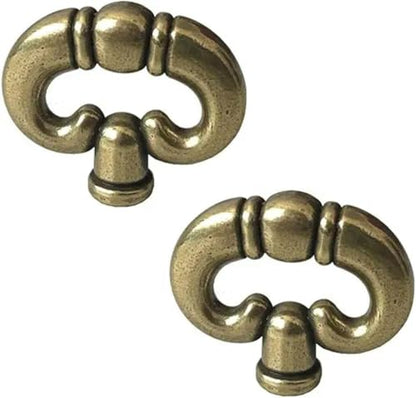 2 Pcs Antique Bronze Ring, Vintage Style Drawer Knob Ring with Back Plate Antique Black Bronze Drawer Pull Dresser Pull Cabinet Knob Kitchen Door Knob Hardware Cabinet Hardware