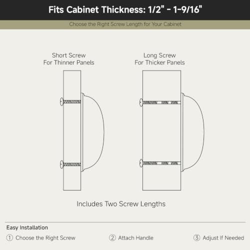 Ravinte Matte Black Cabinet Pulls Cup Drawer Handles, 3 Inch CC 15 Pack - color: Matte Black