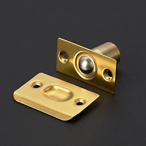Ravinte Gold Door Ball Catch, Closet Door Latch Adjustable, 2 Pack - color: Gold