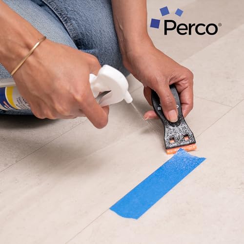Perco Glue Off Adhesive Remover - New Stronger Formula! - 3.3 oz with Scraper & Plastic Razor | Glue Remover Spray Effortlessly Erase Adhesive Hassles & Car Stickers - for Label Sticker Residue - size: 3.3 Fl Oz (Pack of 1)