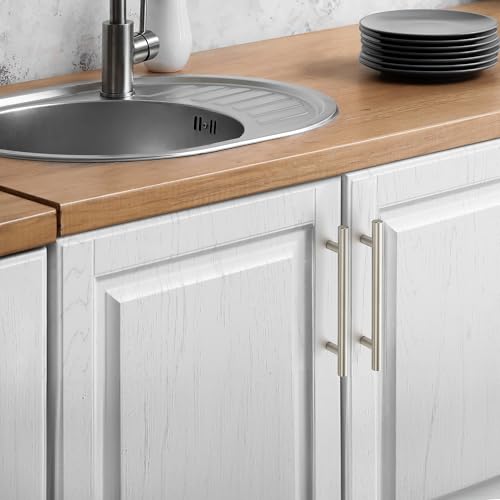 20 Pack Brushed Nickel Cabinet Handles, 5 in Hole Center Cabinet Pulls - color: Brushed Nickel, size: 5 in Hole Center