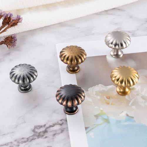 Round Oil Rubbed Bronze Cabinet Knobs 1-1/4 Inch 10 Pack K2408 - color: Oil Rubbed Bronze, size: Knob A-10 Pcs