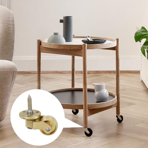 Semetall Solid Brass Swivel Caster 1" Set of 4 - style: A-102