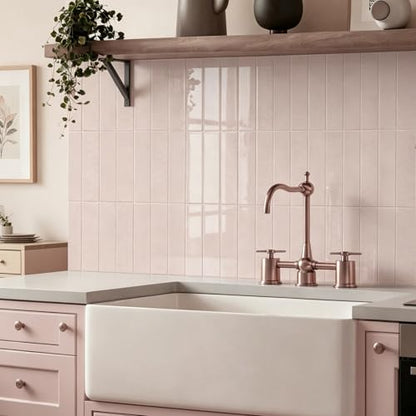 Alwayspon 10 Sheets 12inch/30cm 3D Vinyl Backsplash Tiles, Self-Adhesive Peel and Stick Wall Tile Stickers Stick on Subway Tiles for Kitchen Bathroom Wall, Pink Texture - color: Pink Texture