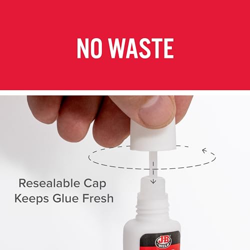 J-B Weld Clear Superglue 6g Brush-On Cap, 2 Pack, - size: 6g 2 Pack