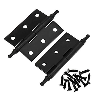2 Inch Folding Butt Hinges, Matte Black, 2Pcs - color: Matte Black, size: 2 Inches