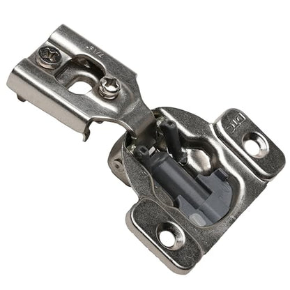 25 Pack Rok Hardware 105-Degree Opening Angle 7/16" (11mm) Overlay Screw-On 2-Cam, 6 Way Adjustable Soft-Close Face Frame Cabinet Hinges, Nickel Plated Finish - H8Q045H