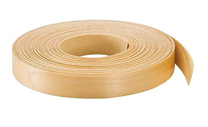 Edge Banding-EBQuick-Real Un-Finished Wood Veneer Tape, Sanded Perfectly, Pre-Glued with Hot Melt Adhesive, Easy Application Iron-On. Flexible, 13/16” Wide - Made in USA. (White Birch-UF-250' LF Roll) - color: White Birch-UF-250' LF Roll