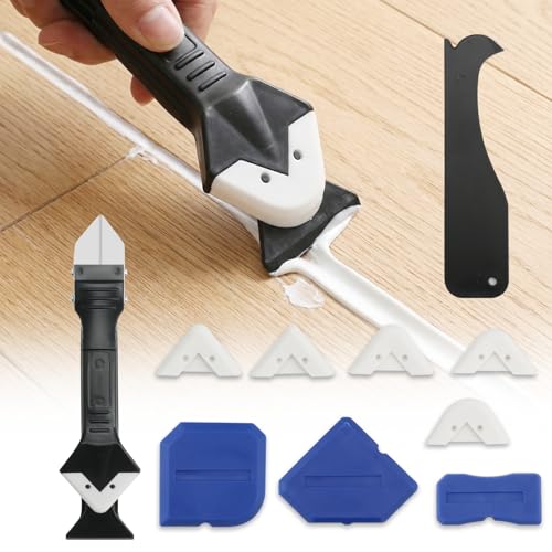 Heavy Duty Caulking Gun for 10 oz Cartridges, 3-in-1 Sealant Tool