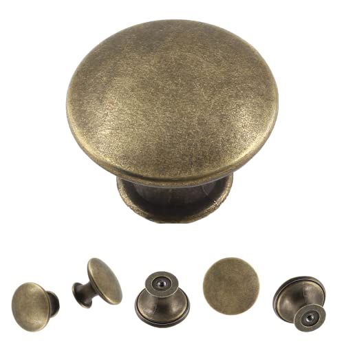 16Pcs 30mm Antique Bronze Kitchen Cabinet Knobs - color: Antique Breen Bronze, size: 16 Pcs