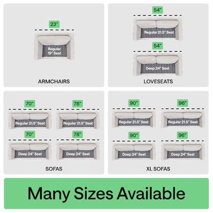 GORILLA GRIP Couch Cushion Support Board for Sagging Sofas, 21.5x78 Gray - size: 21.5" x 78" Oversized Sofa